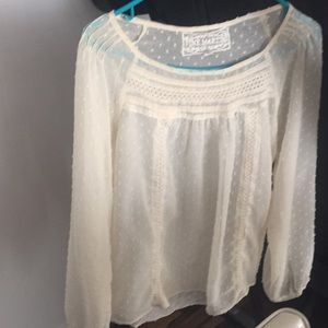 Pink Martini sheer breezy blouse
